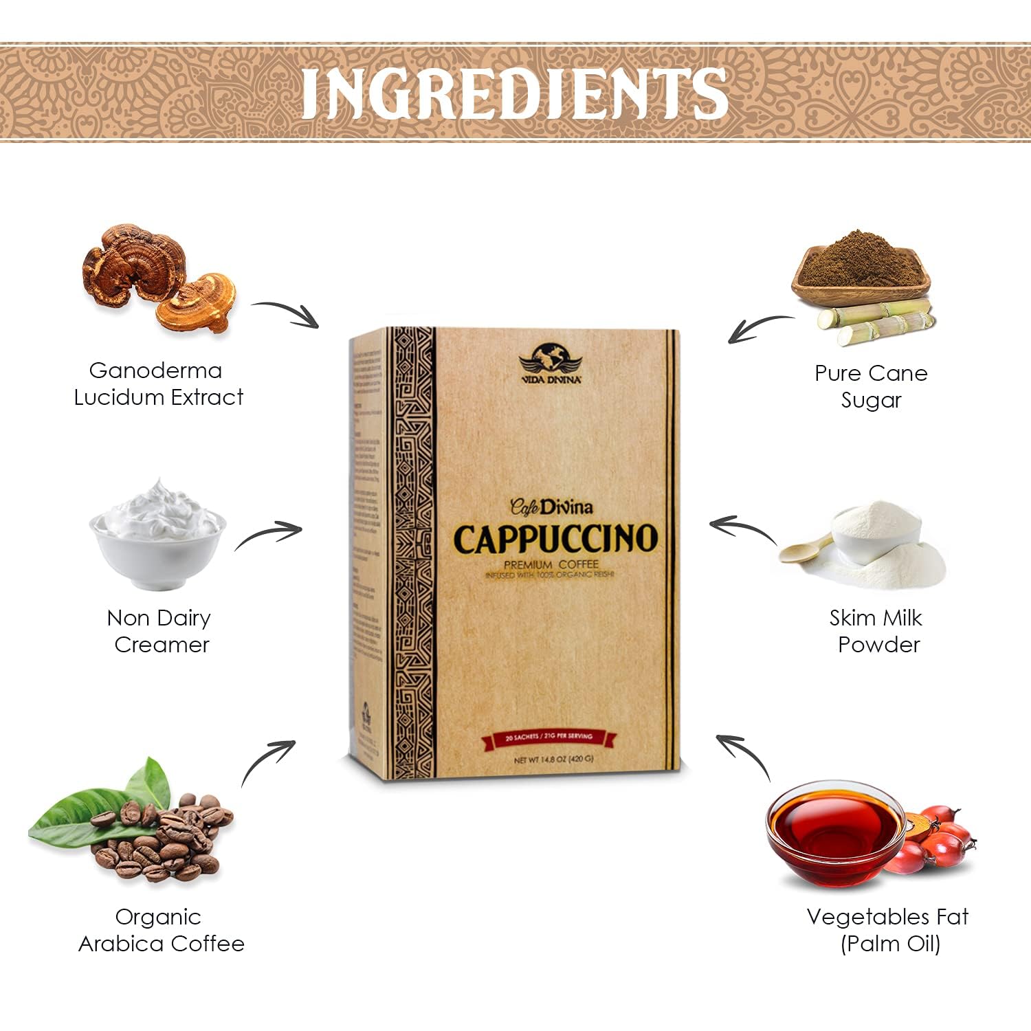 Cappuccino Coffee | Premium Cappuccino Coffee | Nutri Divina