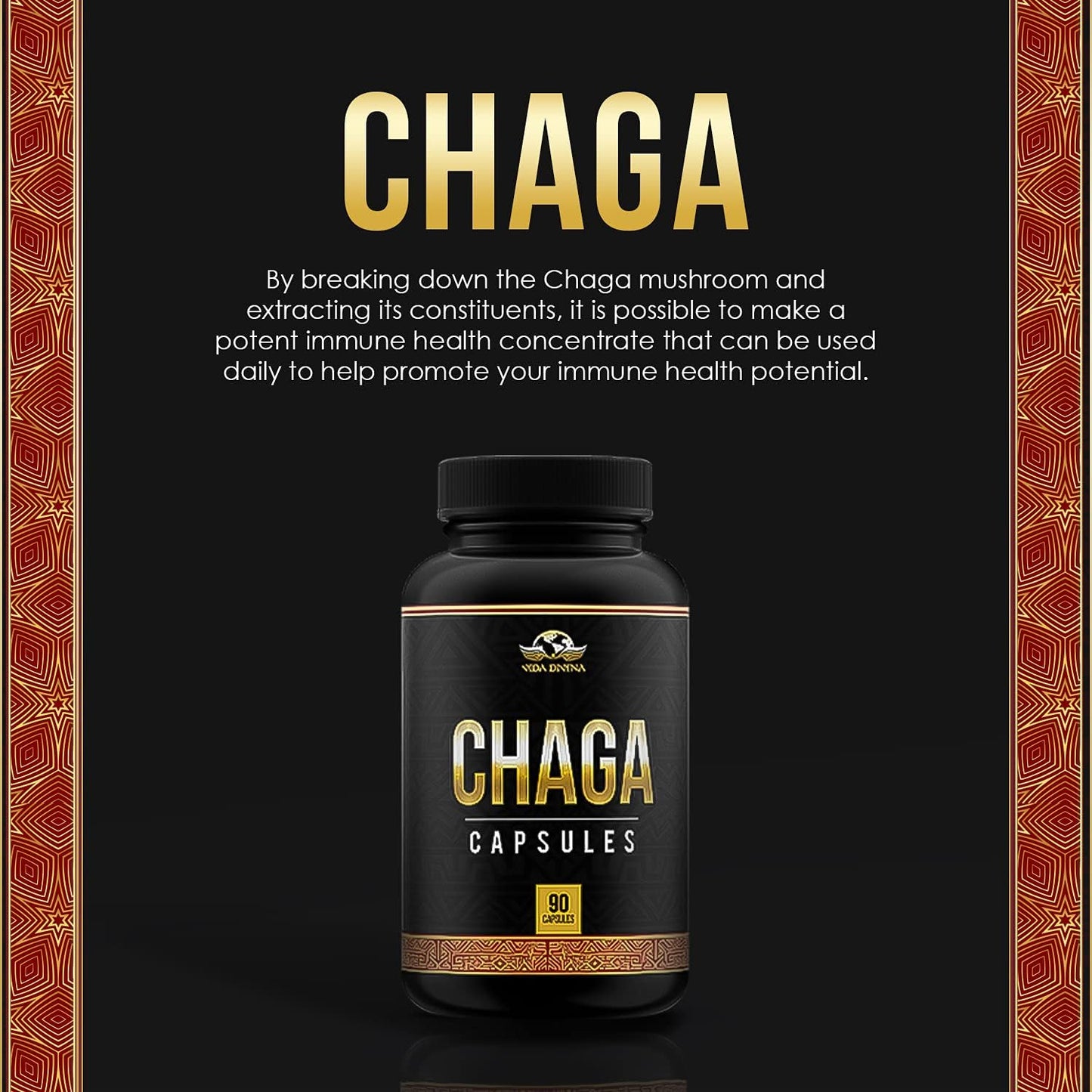 Chaga Supplement | Chaga Capsules | Nutri Divina