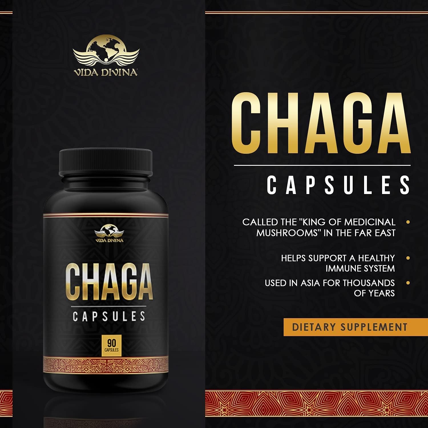 Chaga Supplement | Chaga Capsules | Nutri Divina