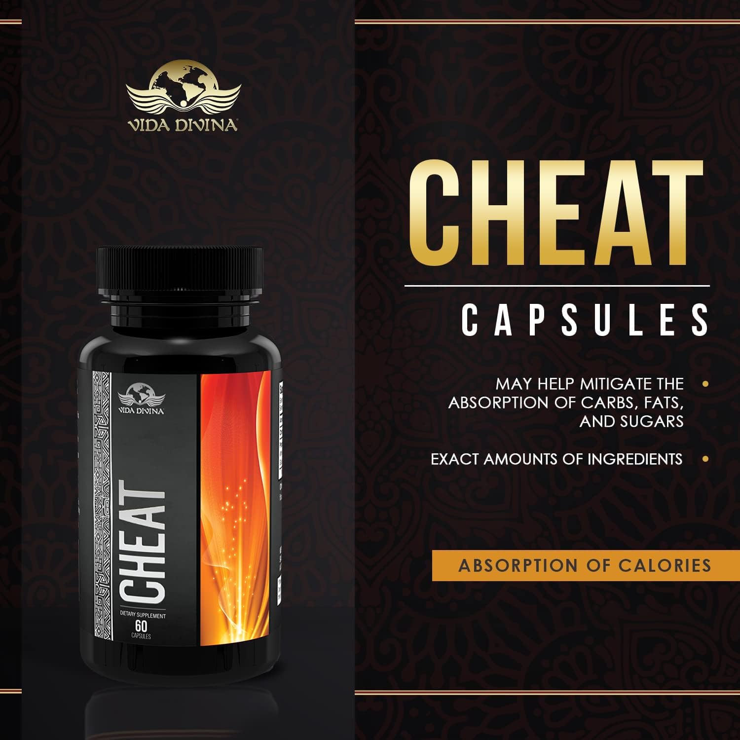 Cheat Capsules | Vida Divina Cheat Capsules | Nutri Divina