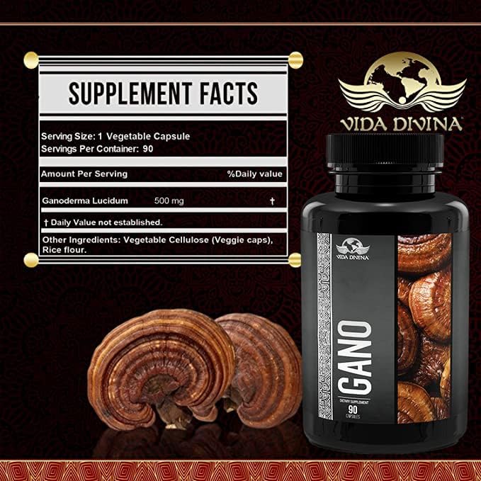 Gano Supplement | Reishi Mushroom Supplement | Nutri Divina