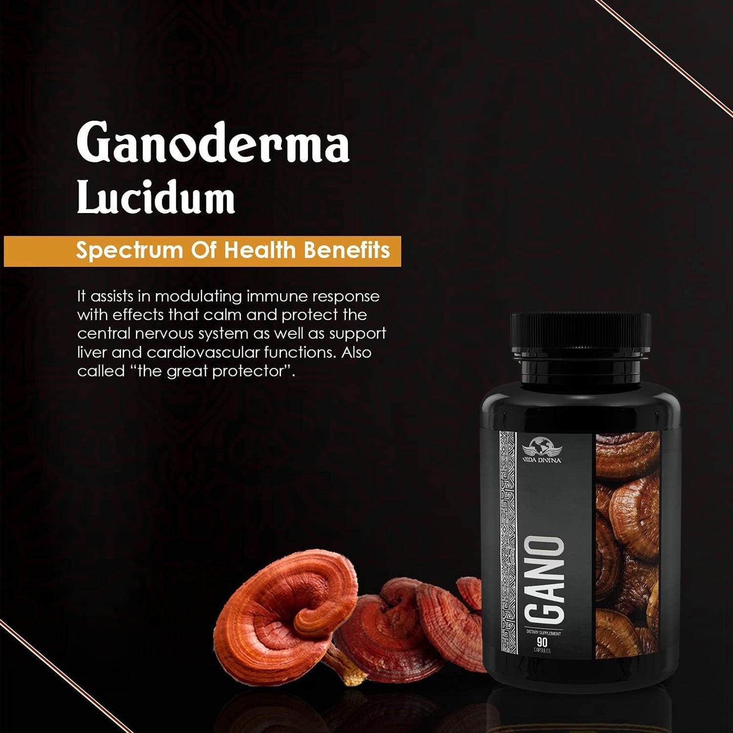 Gano Supplement | Reishi Mushroom Supplement | Nutri Divina