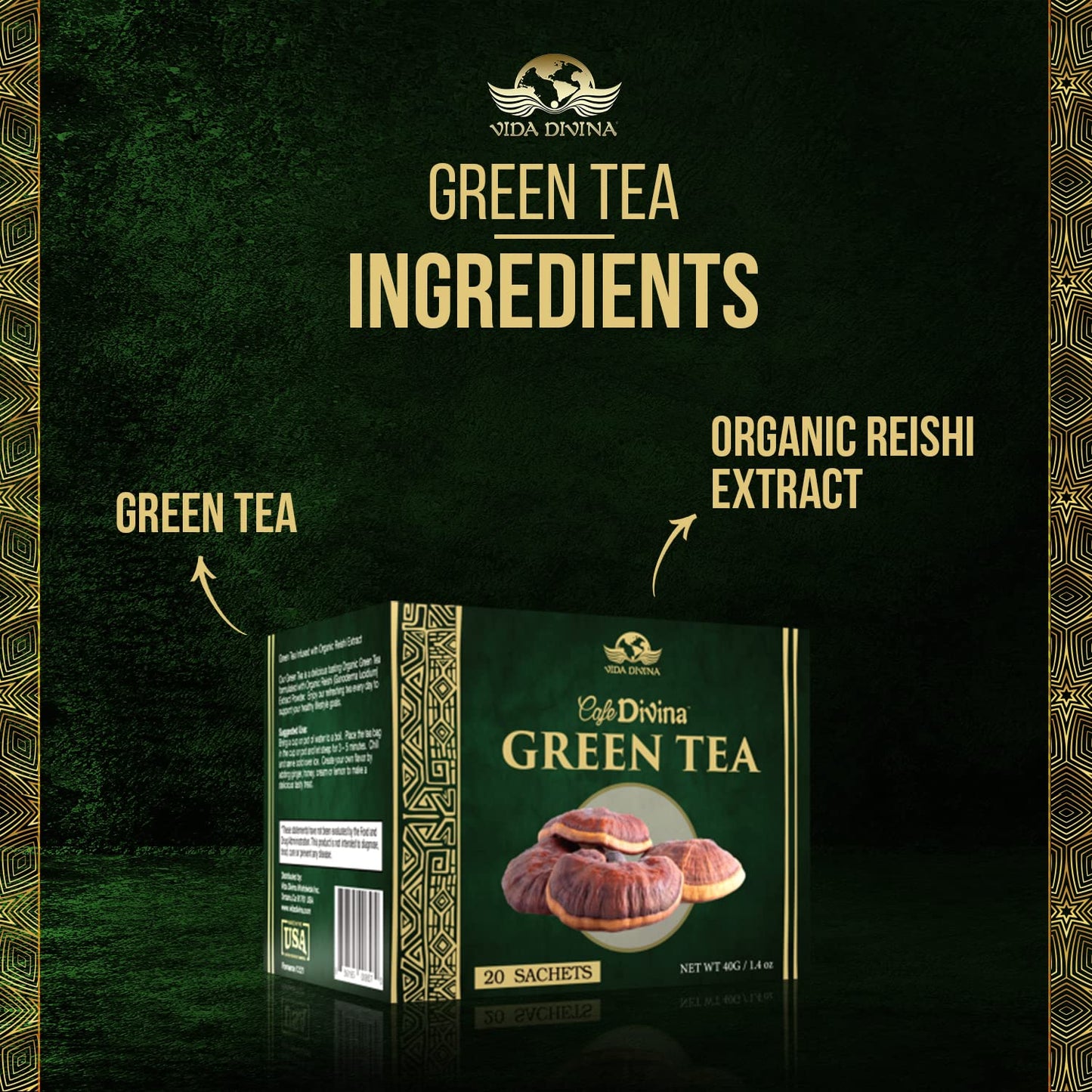 Green Tea Supplement | Green Tea Extract | Nutri Divina