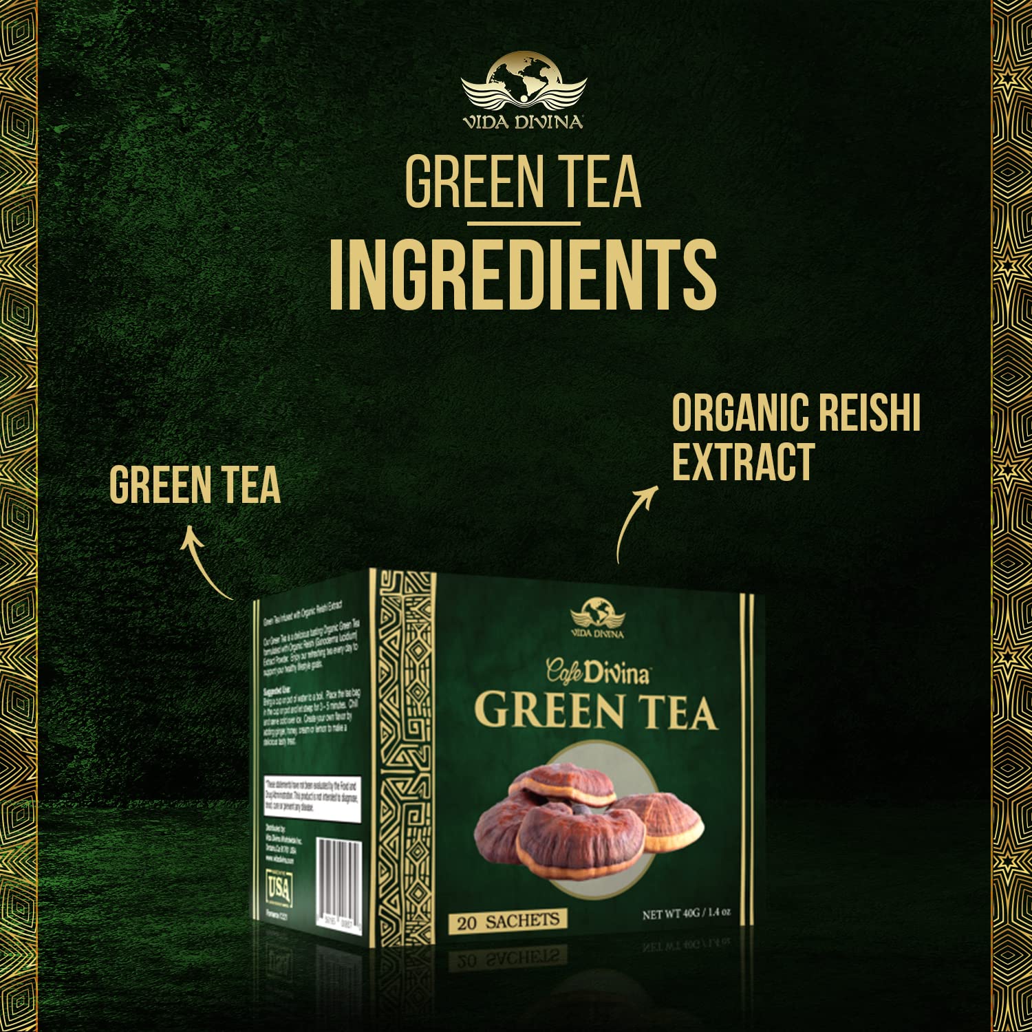 Green Tea Supplement | Green Tea Extract | Nutri Divina