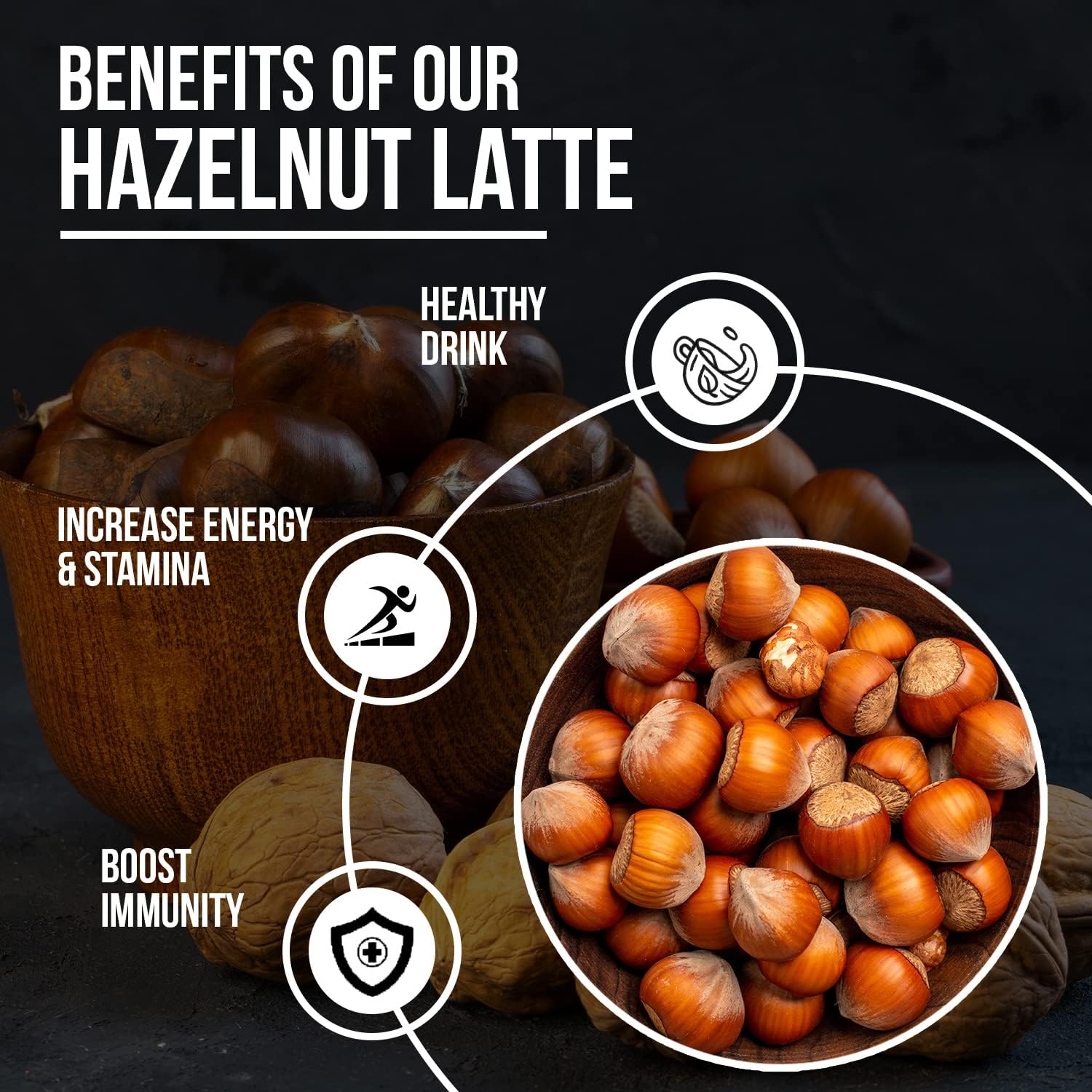 Hazelnut Latte Coffee | Hazelnut Latte Premium Coffee | Nutri Divina