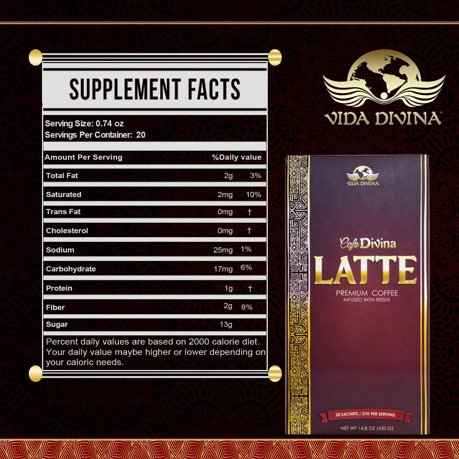 Latte Coffee | Latte Premium Coffee | Nutri Divina