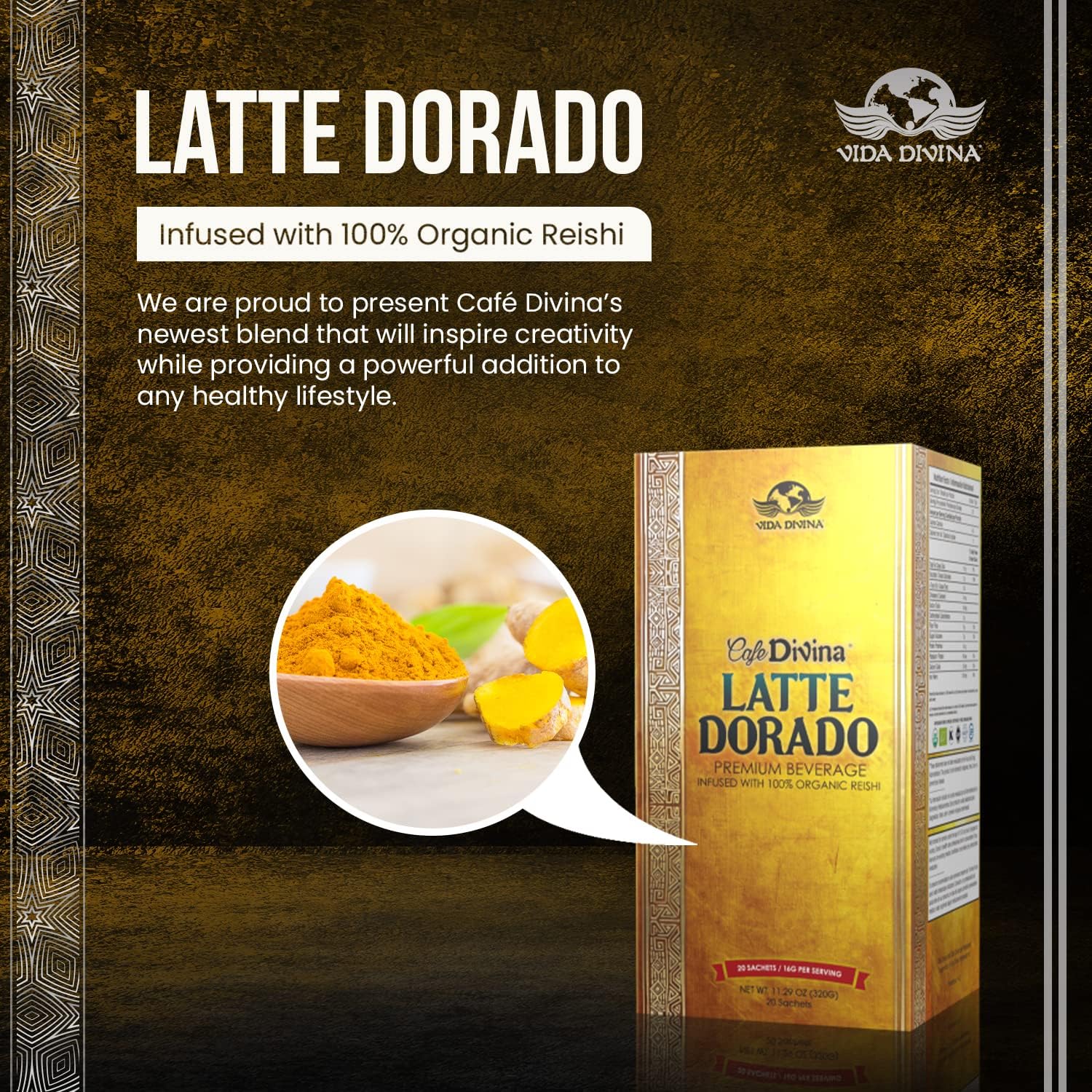 Cafe Divina Latte Dorado | Latte Dorado Blend | Nutri Divina