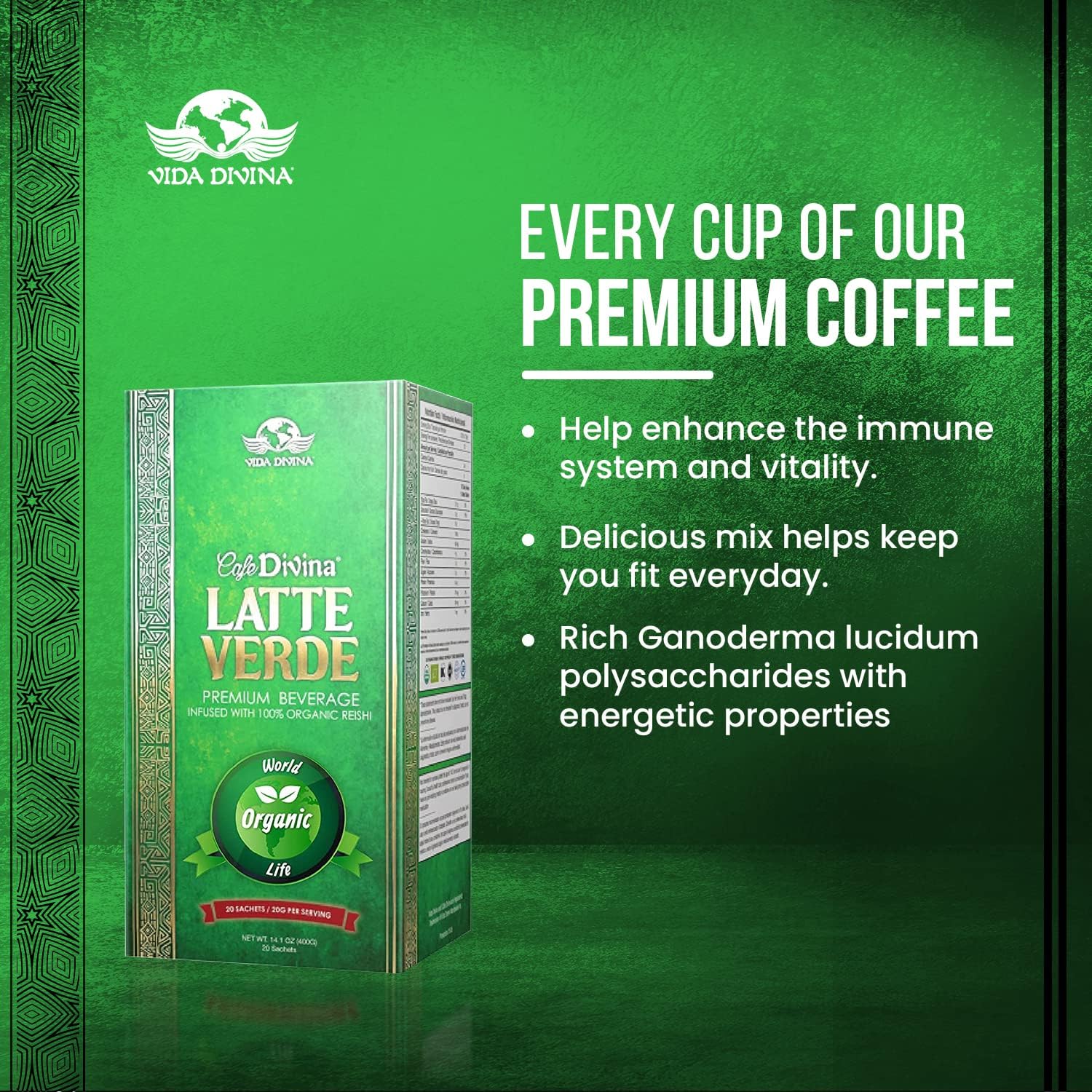 Latte Verde Coffee | Latte Verde Beverage | Nutri Divina