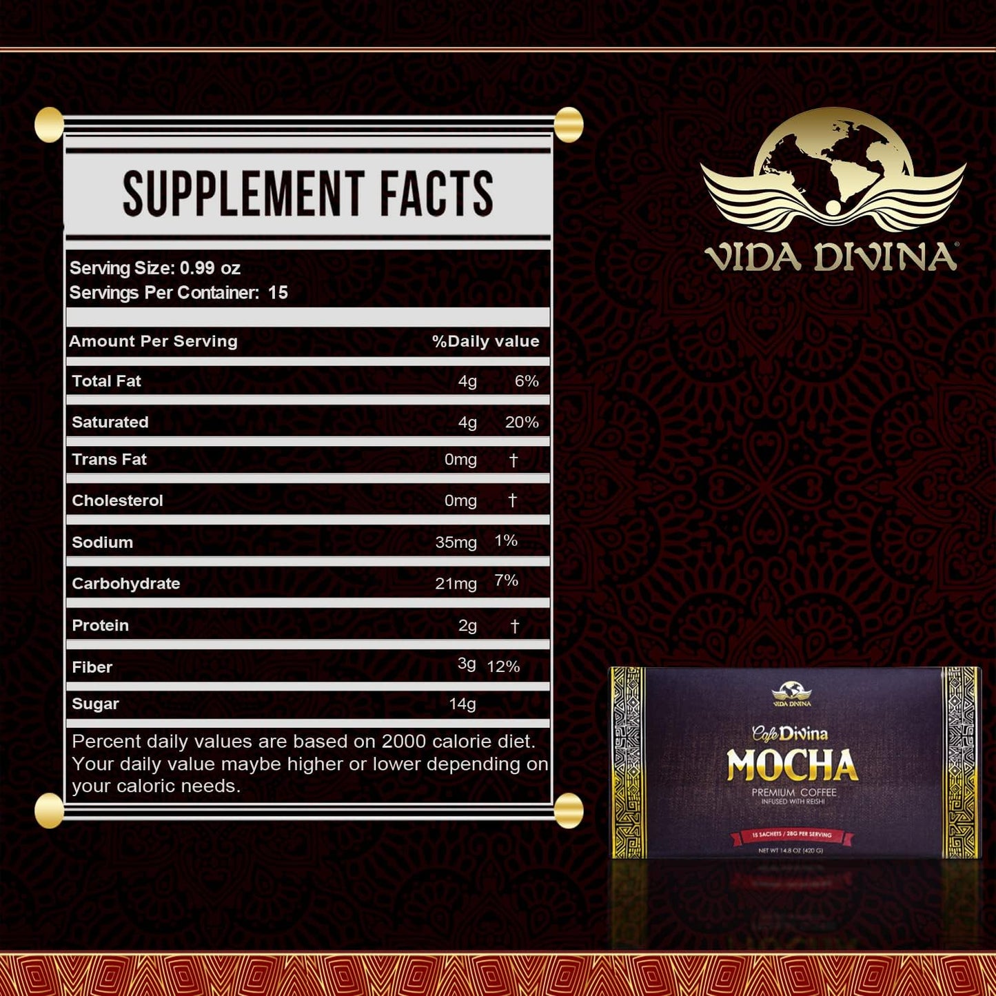 Mocha Coffee | Mucha Premium Coffee | Nutri Divina