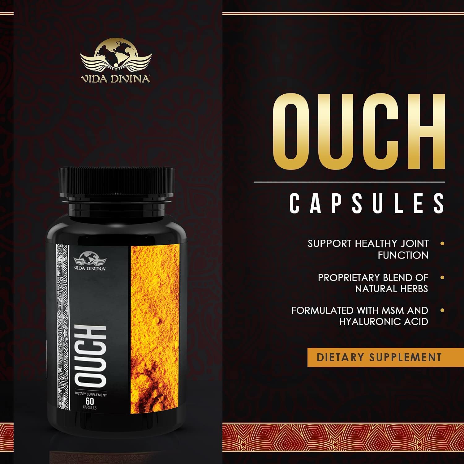 Ouch Capsules | Vida Divina Ouch Capsules | Nutri Divina