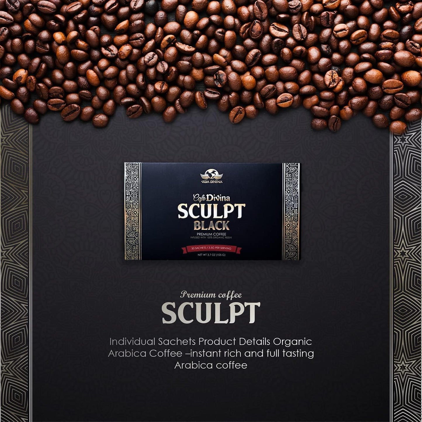 Sculpt Black Coffee | Sculpt Black Premium Coffee | Nutri Divina